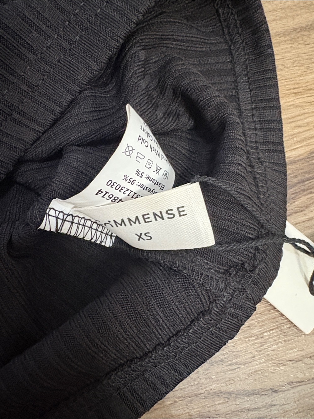 Commense Black Ribbed Halter Tank - Picture 3 of 3